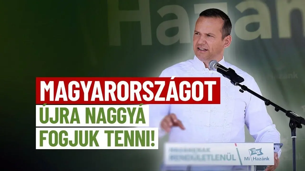 „Magyarországot újra naggyá fogjuk tenni!” – Toroczkai László augusztus 20-i beszéde (+VIDEÓ)