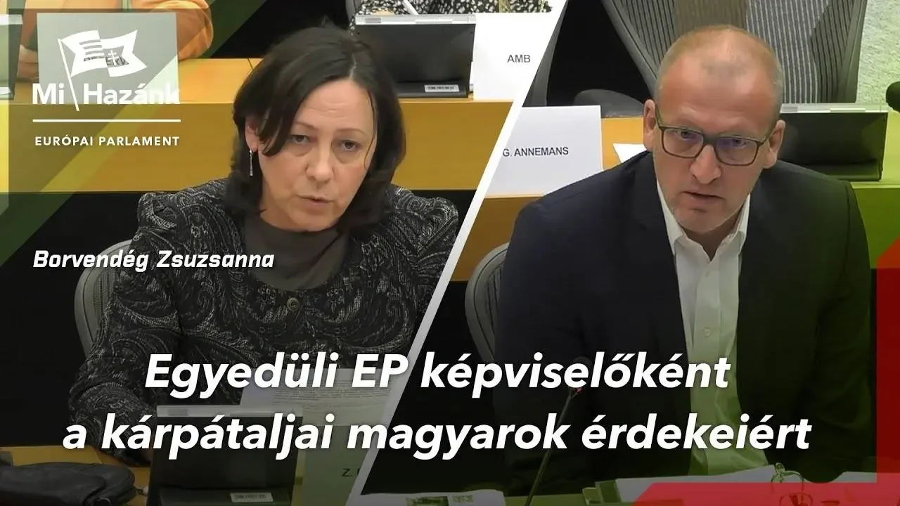 Borvendég Zsuzsanna egyedüli EP-képviselőként állt ki a kárpátaljai magyarok érdekeiért (+VIDEÓ)