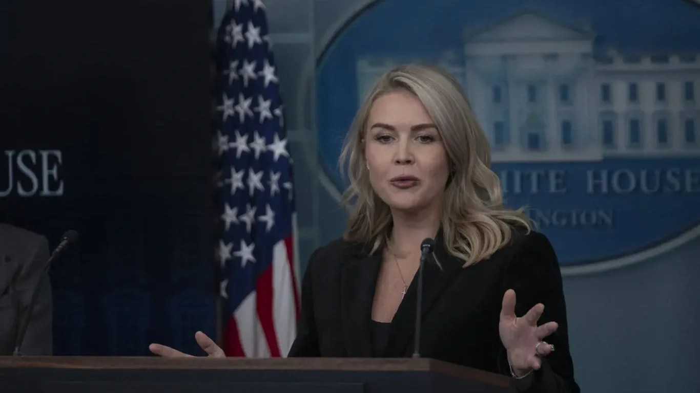 Karoline Leavitt, Fotó: Celal Gunes/Anadolu via AFP