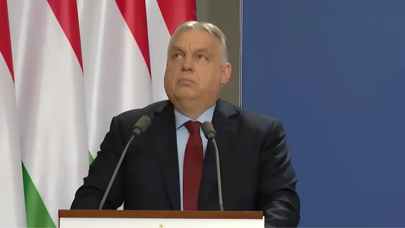 Prime Minister Viktor Orbán speaking at the press conference announcing the wage agreement reached on December 4, 2025.
