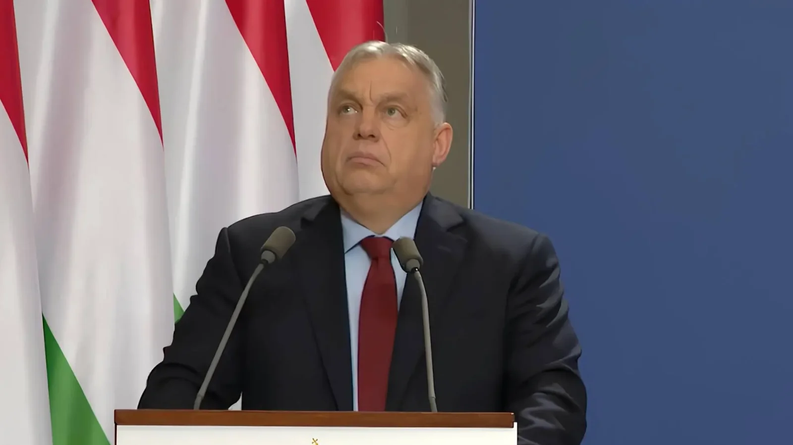 Orbán Viktor miniszterelnök a 2025. december 4-i bérmegállapodásról szóló sajtótájékoztatón.