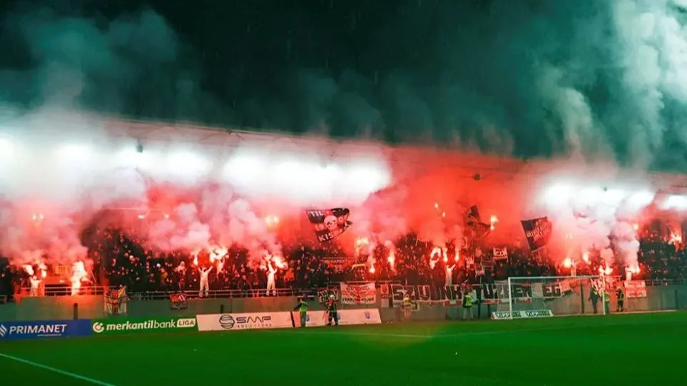 Kispesti tüzezés Angyalföldön (Fotó: stadionowioprawcy,net)