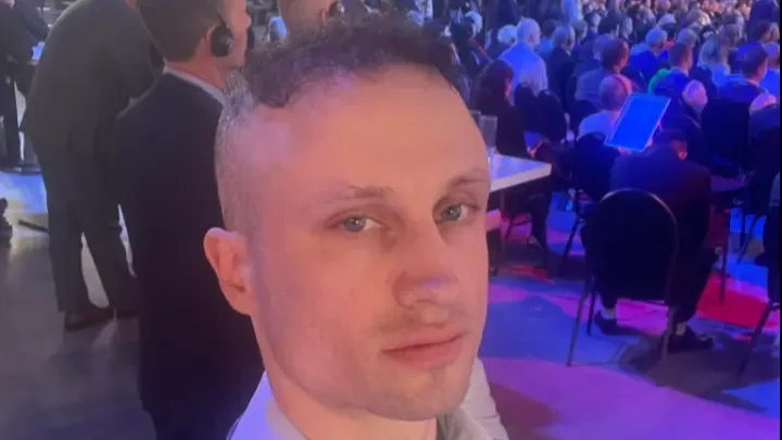 Ecsenyi Áron a 2026-os CPAC Budapesten. | Kép forrása: Ecsenyi Áron Facebook-oldala