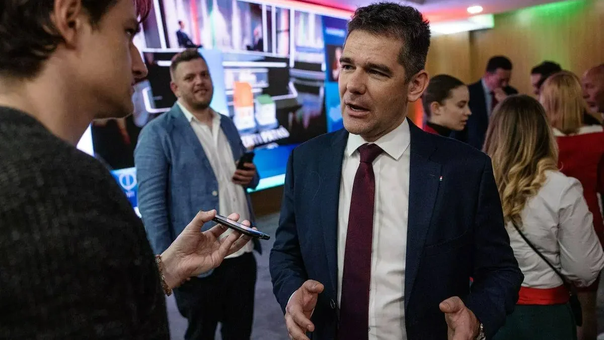 Novák Előd a Mi Hazánk Mozgalom eredményváróján | Fotó: Földházi Árpád/Mandiner